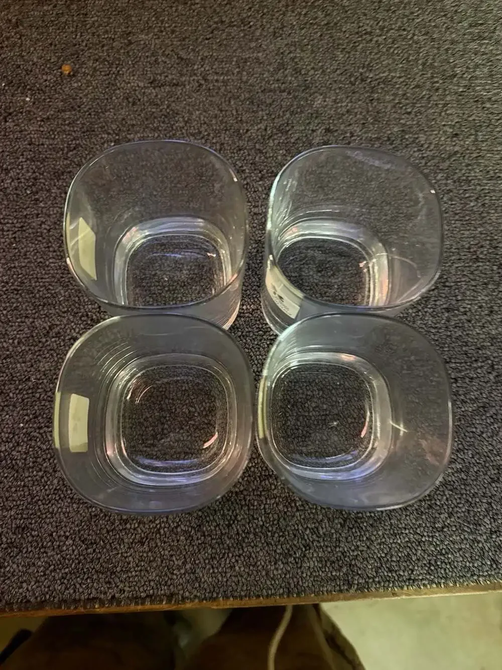 Set of 4 Fidenza Idee in Vetro Made in Italy Whiskey Glasses